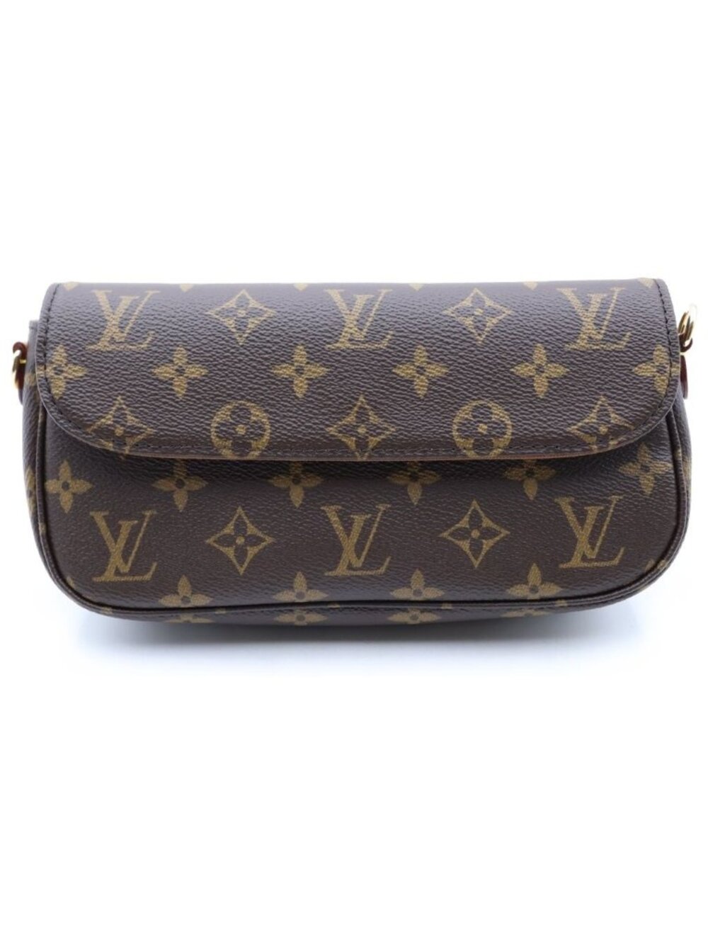 Louis Vuitton Monogram Wallet on Chain Ivy Shoulder Bag Brown Leather